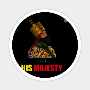 Ethiopian Emperor/King, Ethiopia Flag, Rastafarian Magnet